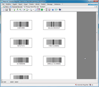 Report Print barcode Actions