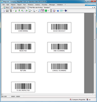 Print Barcode Actions report